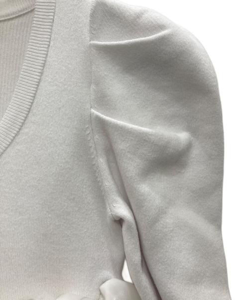 Bibiy.（ビビィ）Bibiy. (ビビィ) AMELIE PEPURAMU KNIT ホワイト サイズ:FREE 未使用品の古着・服飾アイテム