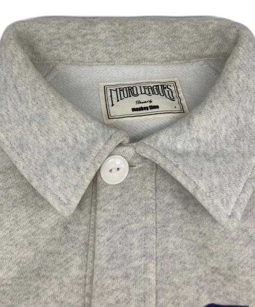 MONKEY TIME（モンキータイム）MONKEY TIME (モンキータイム) NEGRO LEAGUES コラボカーディガン グレー サイズ:Ｌの古着・服飾アイテム