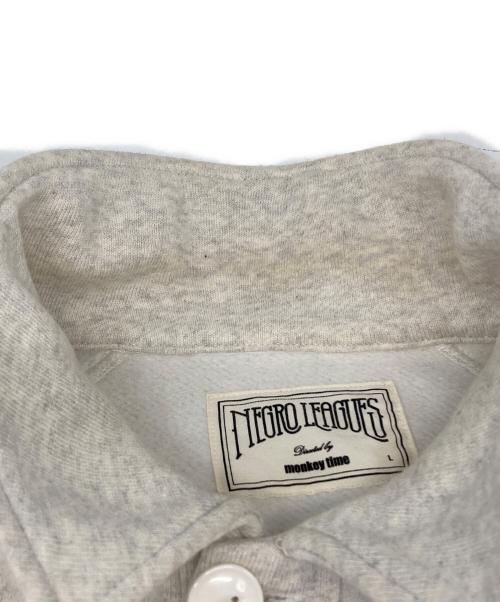 MONKEY TIME（モンキータイム）MONKEY TIME (モンキータイム) NEGRO LEAGUES コラボカーディガン グレー サイズ:Ｌの古着・服飾アイテム