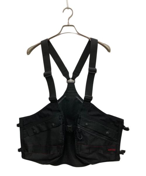 COMME des GARCONS HOMME（コムデギャルソン オム）Polyester Nylon Oxford X Multi Fabrics Mix Briefing Vests/ポリエステル ナイロン オックスフォード Ｘ マルチ ファブリクス ミックス ブリーフィング ベストの古着・服飾アイテム