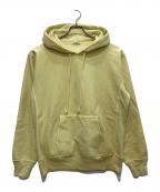 AURALEEオーラリー）の古着「SUPER MILLED SWEAT P/O PARKA/スーパー ミルド スウェット P/O パーカー」｜イエロー