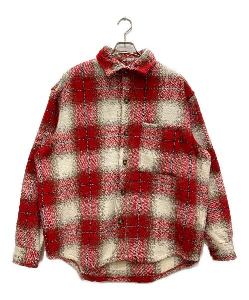 FUCKING AWESOME（ファッキンオーサム）Fucking Awesome (ファッキンオーサム) ヘビーウェイトジャケット レッド×ホワイト サイズ:Lの古着・服飾アイテム