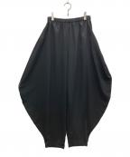 ENFOLDエンフォルド）の古着「サークルドレープパンツ」｜ブラック