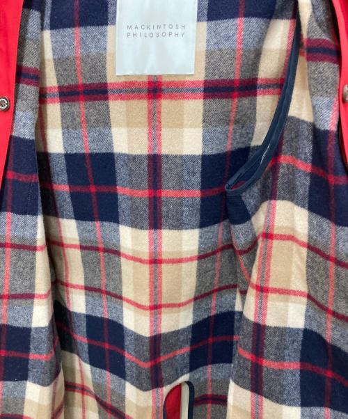 MACKINTOSH PHILOSOPHY（マッキントッシュ フィロソフィー）MACKINTOSH PHILOSOPHY (マッキントッシュ フィロソフィー) ゴム引きコート レッド サイズ:38の古着・服飾アイテム