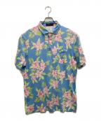 POLO RALPH LAURENポロ・ラルフローレン）の古着「プルオーバーアロハシャツ」｜ブルー