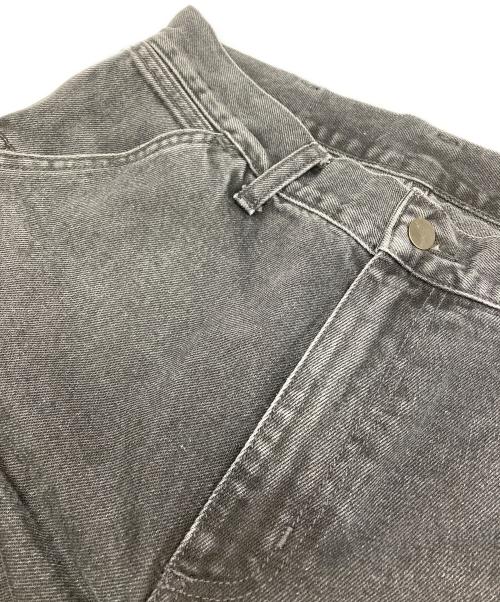 Carhartt WIP（カーハートダブリューアイピー）CARHARTT WIP (カーハート ワークインプログレス) ストーンウォッシュ ダブルニーパンツ ブラック サイズ:28×32の古着・服飾アイテム