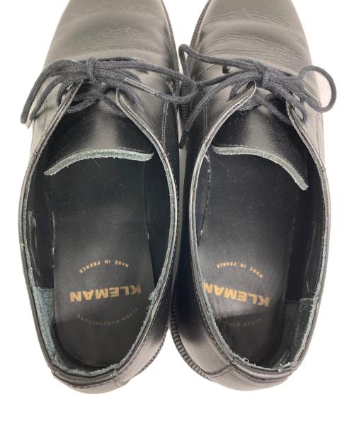 KLEMAN（クレマン）KLEMAN (クレマン) DANOR プレーントゥシューズ ブラック サイズ:36の古着・服飾アイテム