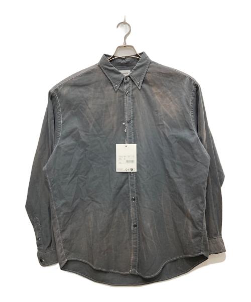 Hed Mayner（ヘド メイナー）Hed Mayner (ヘド メイナー) BUTTONED DOWN SHIRT/ボタンダウンシャツ グレー サイズ:ＸＳの古着・服飾アイテム