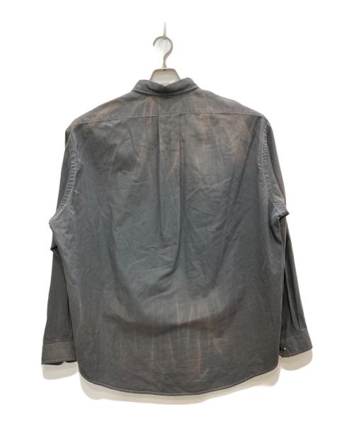 Hed Mayner（ヘド メイナー）Hed Mayner (ヘド メイナー) BUTTONED DOWN SHIRT/ボタンダウンシャツ グレー サイズ:ＸＳの古着・服飾アイテム