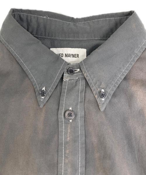 Hed Mayner（ヘド メイナー）Hed Mayner (ヘド メイナー) BUTTONED DOWN SHIRT/ボタンダウンシャツ グレー サイズ:ＸＳの古着・服飾アイテム