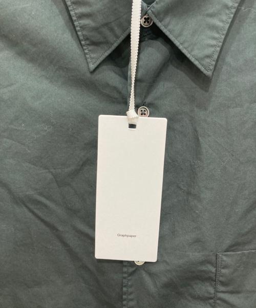 Graphpaper（グラフペーパー）Graphpaper (グラフペーパー) Broad L/S Oversized Regular Collar Shirt ブラック サイズ:SIZE1の古着・服飾アイテム