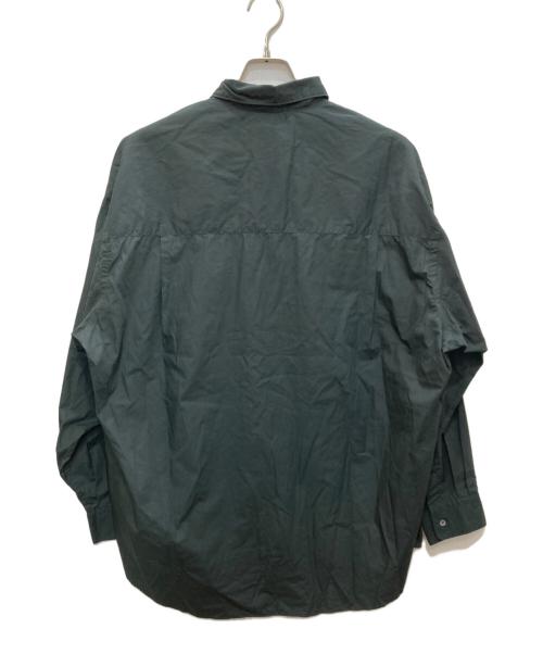 Graphpaper（グラフペーパー）Graphpaper (グラフペーパー) Broad L/S Oversized Regular Collar Shirt ブラック サイズ:SIZE1の古着・服飾アイテム