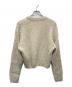 ami (アミ) MAGLIONE BRUSHED TEXTURED ニット ホワイト サイズ:M：17000円