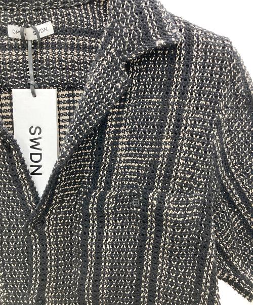 CMMN SWDN（コモンスウェーデン）CMMN SWDN (コモンスウェーデン) Dexter リネンブレンド オープンカラーシャツ ブラック サイズ:SIZE 46の古着・服飾アイテム