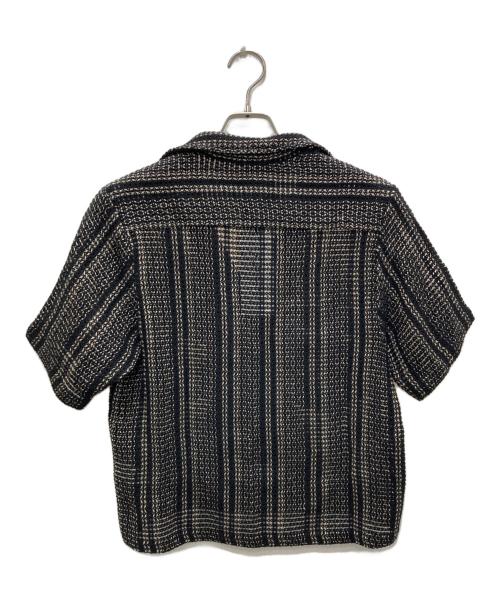 CMMN SWDN（コモンスウェーデン）CMMN SWDN (コモンスウェーデン) Dexter リネンブレンド オープンカラーシャツ ブラック サイズ:SIZE 46の古着・服飾アイテム