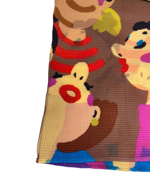 me ISSEY MIYAKE（ミーイッセイ ミヤケ）me ISSEY MIYAKE (ミーイッセイ ミヤケ) CHEER プリーツカットソー ブラウン サイズ:FREEの古着・服飾アイテム