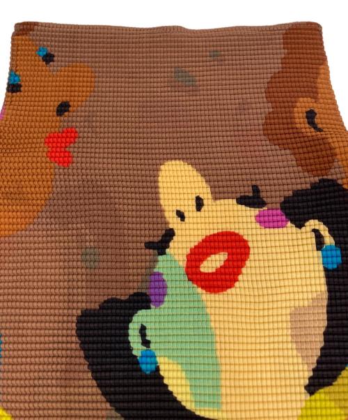 me ISSEY MIYAKE（ミーイッセイ ミヤケ）me ISSEY MIYAKE (ミーイッセイ ミヤケ) CHEER プリーツカットソー ブラウン サイズ:FREEの古着・服飾アイテム