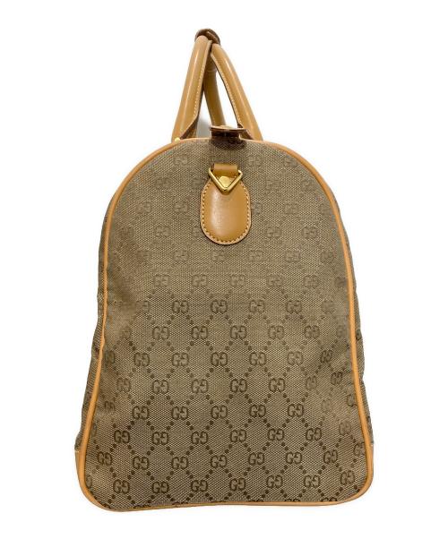 GUCCI（グッチ）GUCCI (グッチ) GGキャンバス2WAYボストンバッグ ブラウンの古着・服飾アイテム