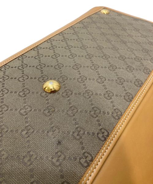 GUCCI（グッチ）GUCCI (グッチ) GGキャンバス2WAYボストンバッグ ブラウンの古着・服飾アイテム