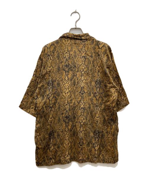 Needles（ニードルズ）Needles (ニードルズ) Cabana Shirt - Python Pt./カバナ シャツ パイソン ブラウン サイズ:Ⅿの古着・服飾アイテム