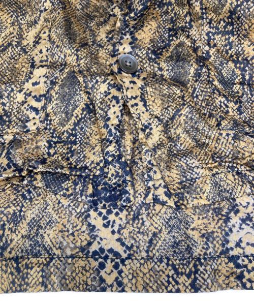 Needles（ニードルズ）Needles (ニードルズ) Cabana Shirt - Python Pt./カバナ シャツ パイソン ブラウン サイズ:Ⅿの古着・服飾アイテム