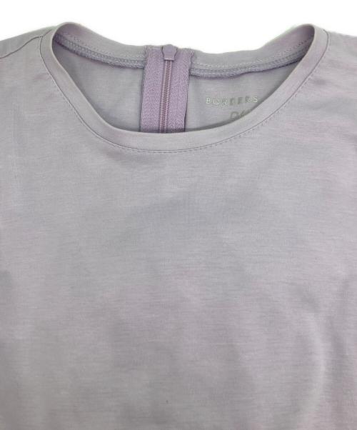 BORDERS at BALCONY（ボーダーズアットバルコニー）BORDERS at BALCONY (ボーダーズアットバルコニー) 半袖ブラウス パープル サイズ:SIZE36の古着・服飾アイテム