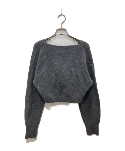 MIESROHE（ミースロエ）MIESROHE (ミースロエ) exclusiveツイストデザインニット グレー サイズ:Ｆの古着・服飾アイテム