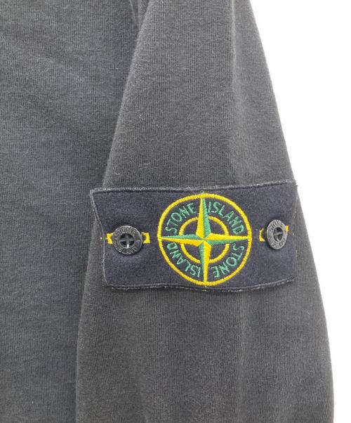 STONE ISLAND（ストーンアイランド）STONE ISLAND (ストーンアイランド) ヘビーウェイトコットンクルーネックL/Sカットソー ブラック サイズ:ＸＬの古着・服飾アイテム