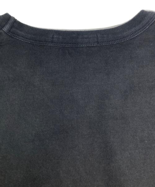 STONE ISLAND（ストーンアイランド）STONE ISLAND (ストーンアイランド) ヘビーウェイトコットンクルーネックL/Sカットソー ブラック サイズ:ＸＬの古着・服飾アイテム