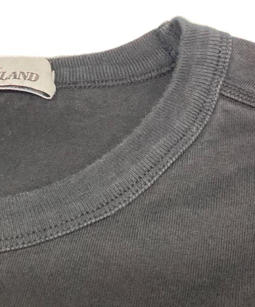 STONE ISLAND（ストーンアイランド）STONE ISLAND (ストーンアイランド) ヘビーウェイトコットンクルーネックL/Sカットソー ブラック サイズ:XLの古着・服飾アイテム