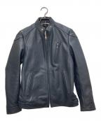 BUFFALO BOBSバッファローボブズ）の古着「レザージャケット」｜ネイビー