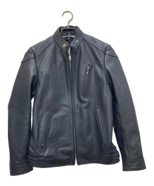 BUFFALO BOBS（バッファローボブズ）BUFFALO BOBS (バッファローボブズ) レザージャケット ネイビー サイズ:2の古着・服飾アイテム