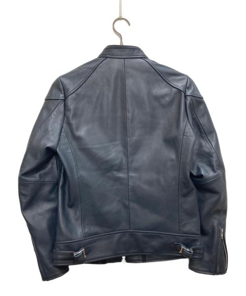 BUFFALO BOBS（バッファローボブズ）BUFFALO BOBS (バッファローボブズ) レザージャケット ネイビー サイズ:2の古着・服飾アイテム