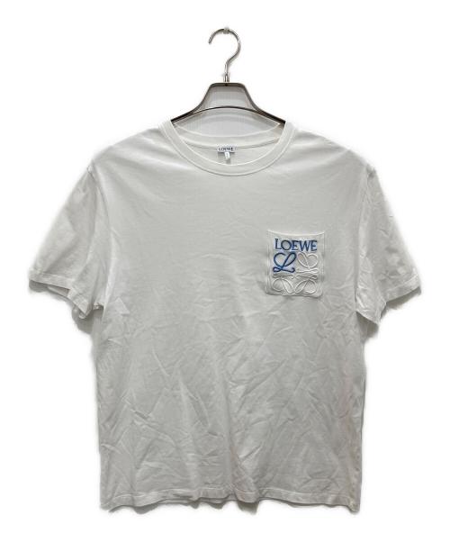 LOEWE（ロエベ）LOEWE (ロエベ) リラックスフィットTシャツ ホワイト サイズ:Ｌの古着・服飾アイテム