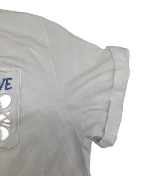 LOEWE（ロエベ）LOEWE (ロエベ) リラックスフィットTシャツ ホワイト サイズ:Ｌの古着・服飾アイテム