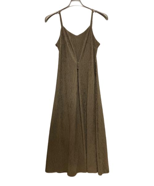 ANDREA&CO（アンドレアアンドコー）ANDREA&CO (アンドレアアンドコー) モダンシルエットジャケット+モダンシルエットワンピース(2set) ブラウン サイズ:FREEの古着・服飾アイテム