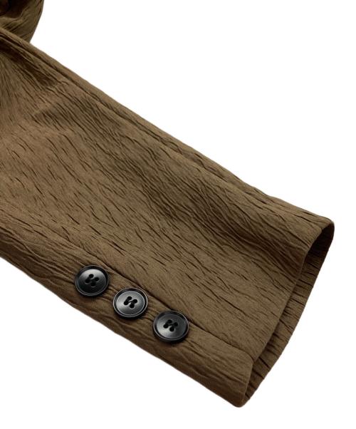 ANDREA&CO（アンドレアアンドコー）ANDREA&CO (アンドレアアンドコー) モダンシルエットジャケット+モダンシルエットワンピース(2set) ブラウン サイズ:FREEの古着・服飾アイテム