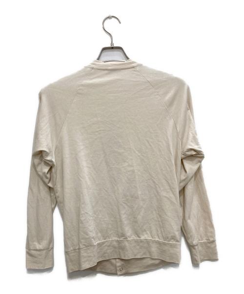 agnes b homme（アニエスベーオム）agnes b homme (アニエスベーオム) プレッションカーディガン ベージュ サイズ:T0の古着・服飾アイテム