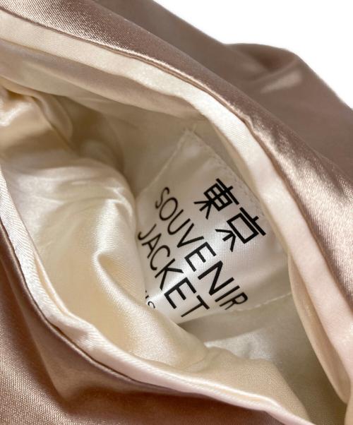 VANQUISH（ヴァンキッシュ）VANQUISH (ヴァンキッシュ) SHIBUYA SOUVENIR JACKET(スカジャン×MA-1)/シブヤスーベニアジャケット ベージュ×ブラック サイズ:Ｍの古着・服飾アイテム