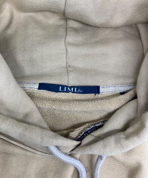LIMI feu（リミフゥ）LIMI feu (リミフゥ) オーバーサイズフーディー ベージュ×ブラック サイズ:2の古着・服飾アイテム