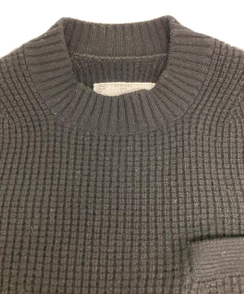 sacai（サカイ）sacai (サカイ) MA-1 Wool Knit Pullover/MA-1 ウールニットプルオーバー ブラック サイズ:3の古着・服飾アイテム
