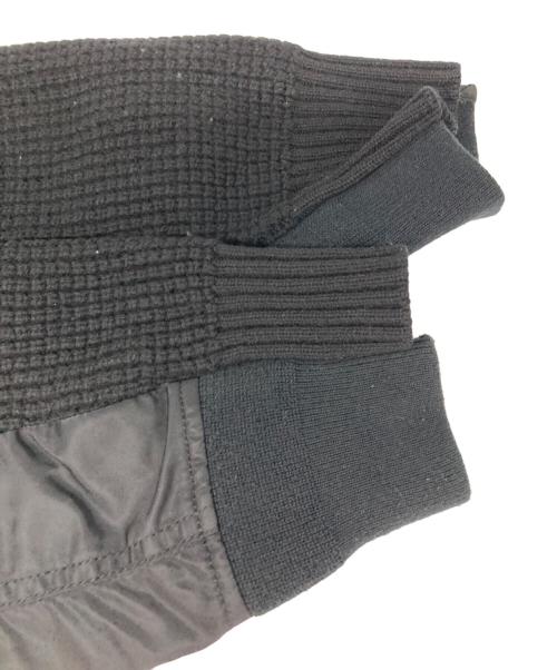 sacai（サカイ）sacai (サカイ) MA-1 Wool Knit Pullover/MA-1 ウールニットプルオーバー ブラック サイズ:3の古着・服飾アイテム