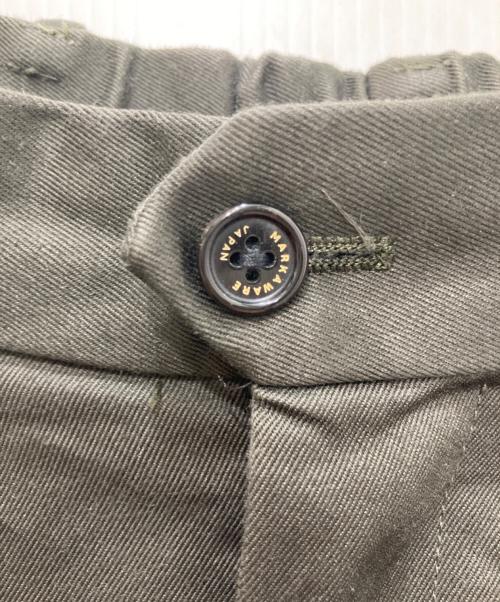 MARKAWARE（マーカウェア）MARKAWARE (マーカウェア) PLEATED WIDE TROUSERS ORGANIC COTTON TWILL ブラウン サイズ:2の古着・服飾アイテム