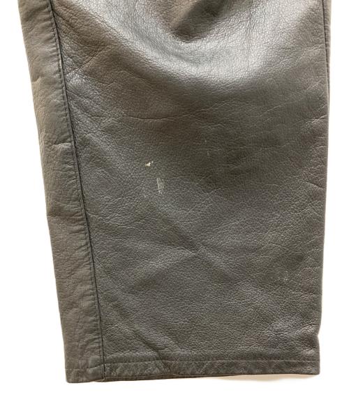 MinoriTY（マイノリティ）MinoriTY (マイノリティ) カウレザーパンツ ブラック サイズ:Ⅿの古着・服飾アイテム