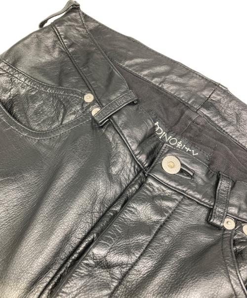 MinoriTY（マイノリティ）MinoriTY (マイノリティ) カウレザーパンツ ブラック サイズ:Ⅿの古着・服飾アイテム