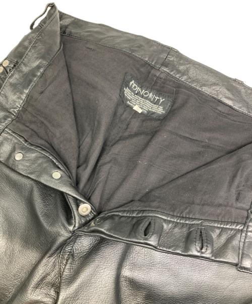 MinoriTY（マイノリティ）MinoriTY (マイノリティ) カウレザーパンツ ブラック サイズ:Ⅿの古着・服飾アイテム