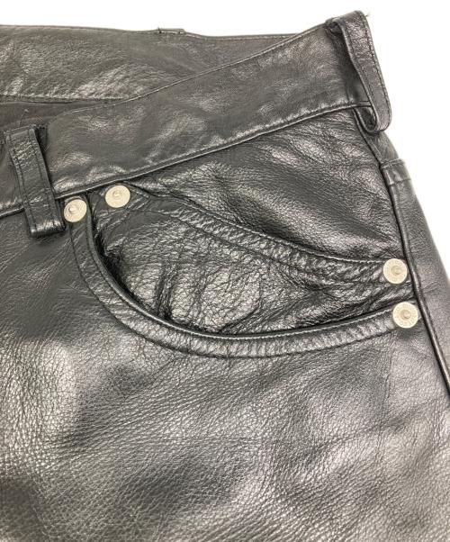 MinoriTY（マイノリティ）MinoriTY (マイノリティ) カウレザーパンツ ブラック サイズ:Ⅿの古着・服飾アイテム