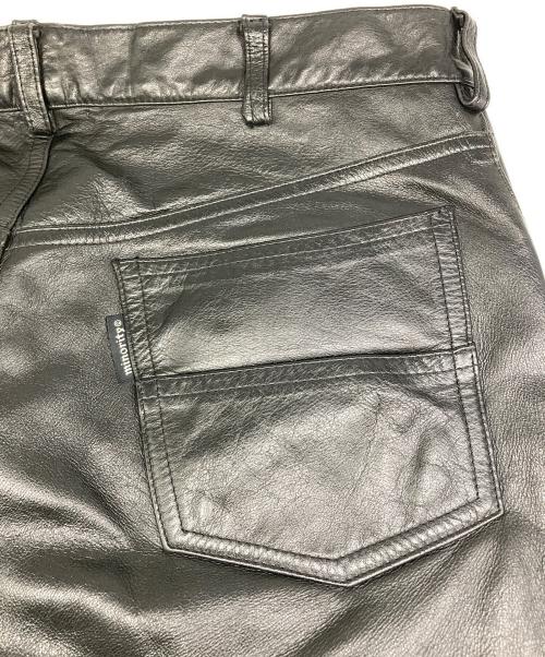MinoriTY（マイノリティ）MinoriTY (マイノリティ) カウレザーパンツ ブラック サイズ:Ⅿの古着・服飾アイテム