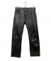 MinoriTY（マイノリティ）の古着「カウレザーパンツ」｜ブラック