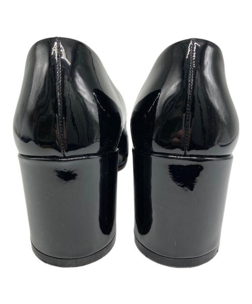 Salvatore Ferragamo（サルヴァトーレ フェラガモ）Salvatore Ferragamo (サルヴァトーレ フェラガモ) ガンチーニビットチャンキーヒールパンプス ブラック サイズ:7Dの古着・服飾アイテム